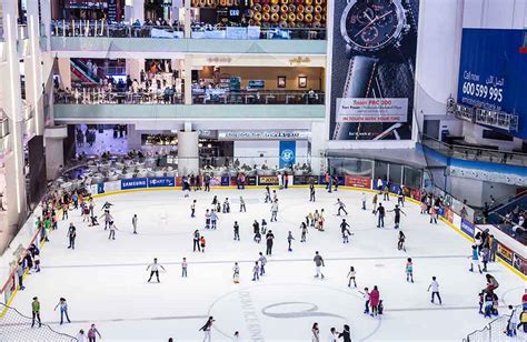 ice skating in mall